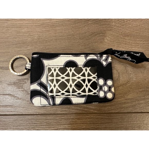 Vera Bradley Accessories - Vera Bradley Black White Paisley Key chain card holder